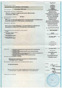 Документ об образовании